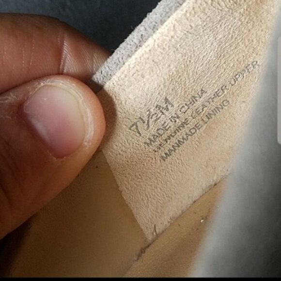 Talbots Grey Suede Square Block Heels - Picture 7 of 8